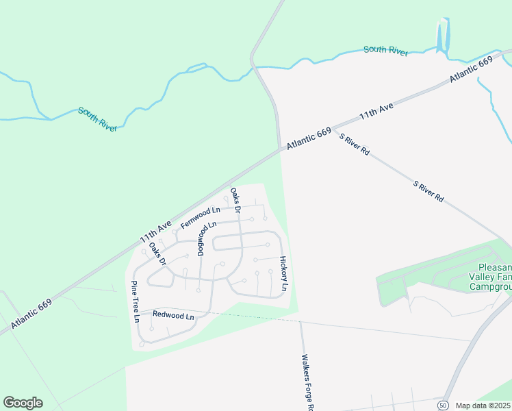 map of restaurants, bars, coffee shops, grocery stores, and more near 5 Clark Court in Atlantic County