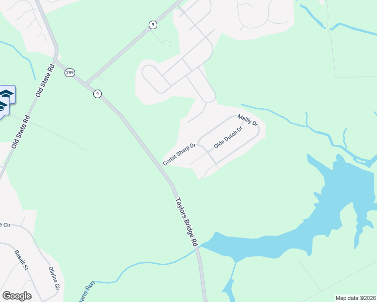 map of restaurants, bars, coffee shops, grocery stores, and more near 10 Corbit Sharp Drive in Townsend