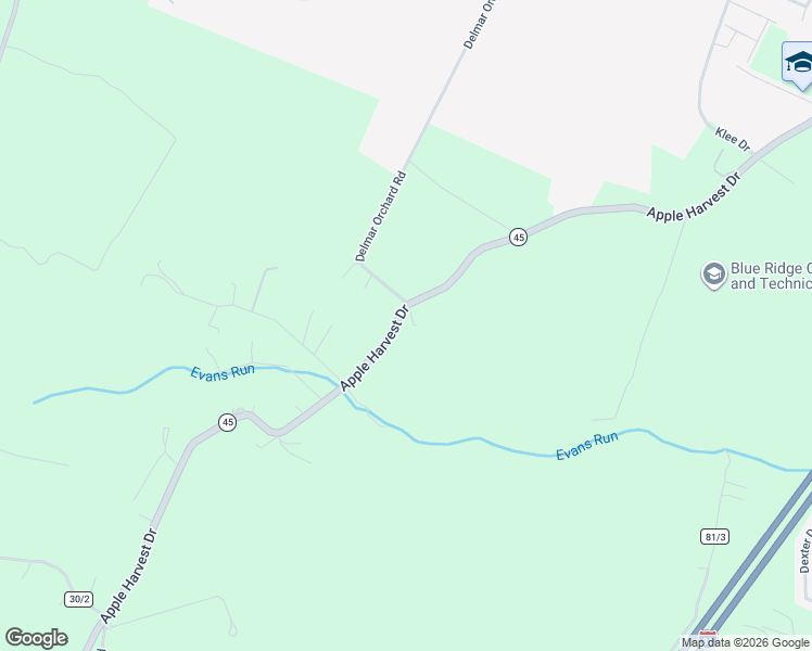 map of restaurants, bars, coffee shops, grocery stores, and more near 12938 Apple Harvest Drive in Martinsburg