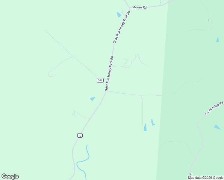 map of restaurants, bars, coffee shops, grocery stores, and more near 19920 Goat Run Honey Fork Road in Logan