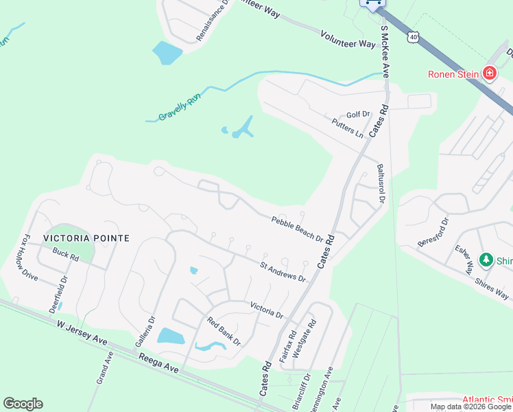 map of restaurants, bars, coffee shops, grocery stores, and more near 294 Pebble Beach Drive in Hamilton