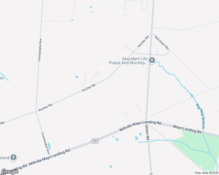 map of restaurants, bars, coffee shops, grocery stores, and more near 5389 Ascher Road in Vineland