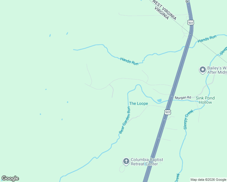 map of restaurants, bars, coffee shops, grocery stores, and more near Loop Court in Frederick County
