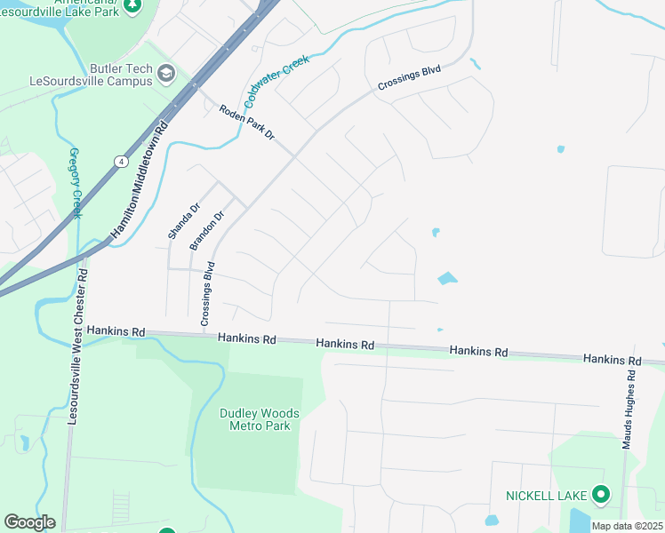 map of restaurants, bars, coffee shops, grocery stores, and more near 628 Babbling Brooke Drive in Monroe