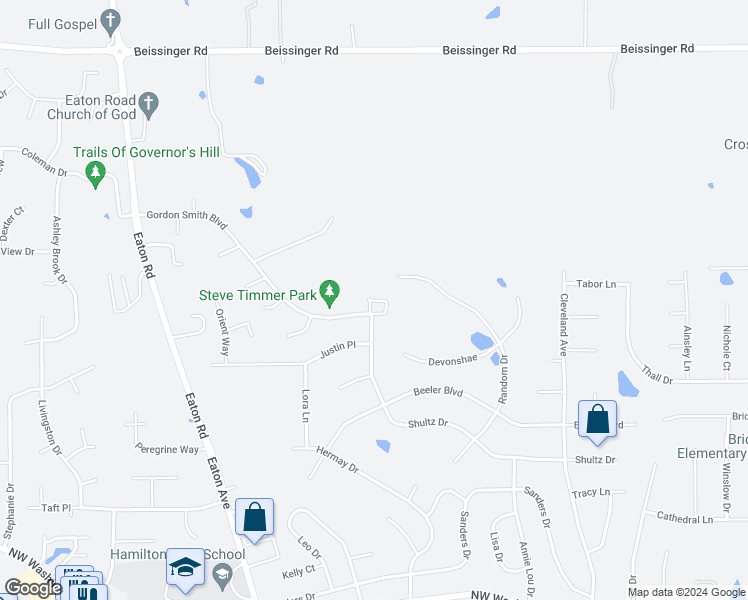 map of restaurants, bars, coffee shops, grocery stores, and more near 692 Gordon Smith Boulevard in Hamilton