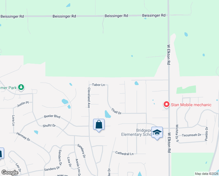 map of restaurants, bars, coffee shops, grocery stores, and more near 1784 Thall Drive in Hamilton