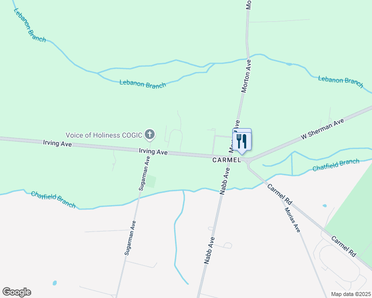 map of restaurants, bars, coffee shops, grocery stores, and more near 560 Irving Avenue in Millville
