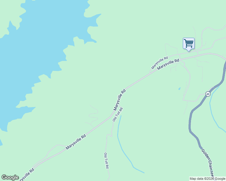 map of restaurants, bars, coffee shops, grocery stores, and more near 14381 Marysville Road in Camptonville