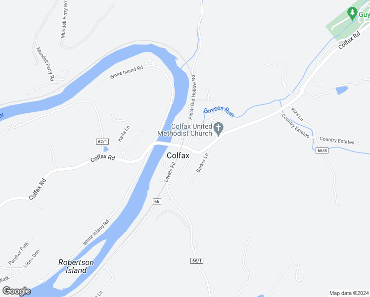 map of restaurants, bars, coffee shops, grocery stores, and more near in Colfax