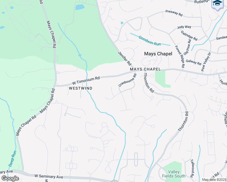 map of restaurants, bars, coffee shops, grocery stores, and more near 103 Troutbeck Court in Timonium