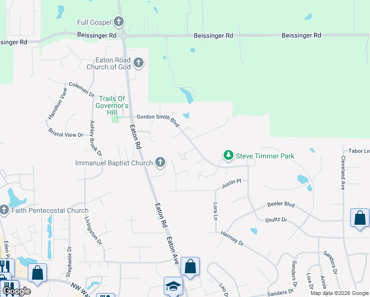 map of restaurants, bars, coffee shops, grocery stores, and more near 746 Charlton Court in Hamilton