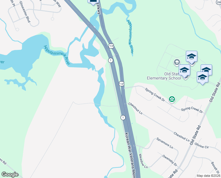 map of restaurants, bars, coffee shops, grocery stores, and more near 3363 Harris Road in Townsend