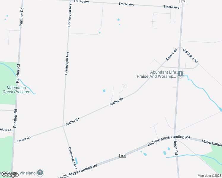 map of restaurants, bars, coffee shops, grocery stores, and more near 3160 Deerberry Court in Vineland