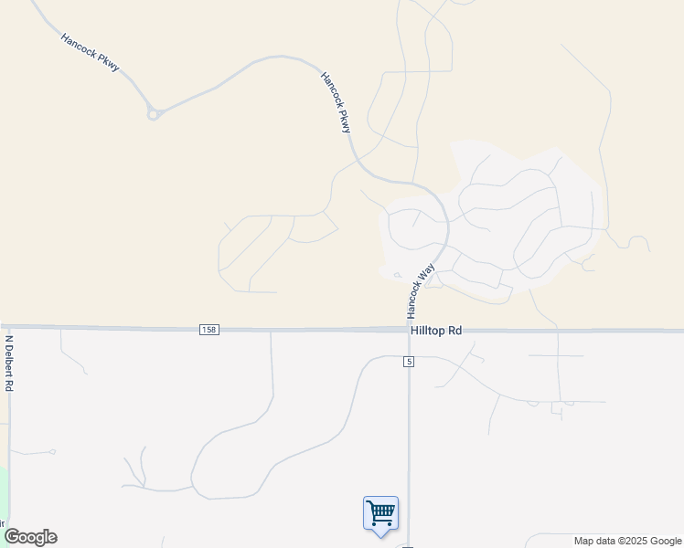 map of restaurants, bars, coffee shops, grocery stores, and more near in Ponderosa Park