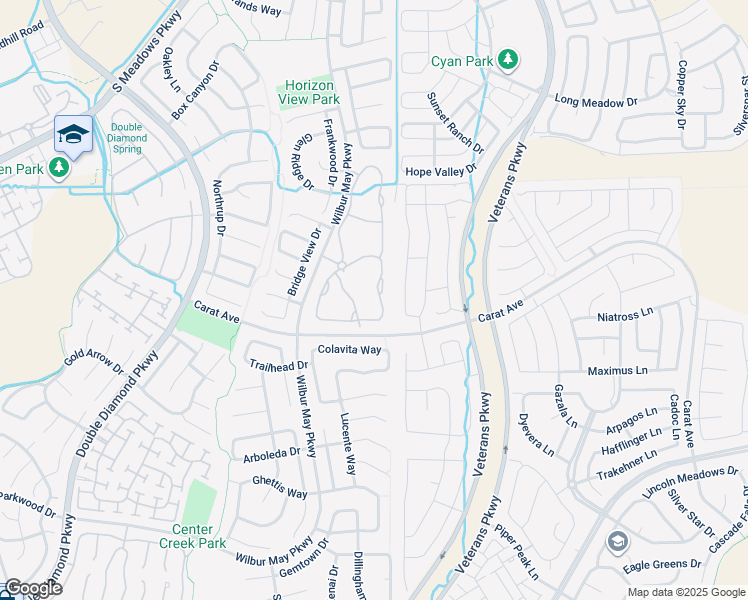 map of restaurants, bars, coffee shops, grocery stores, and more near 9900 Wilbur May Parkway in Reno