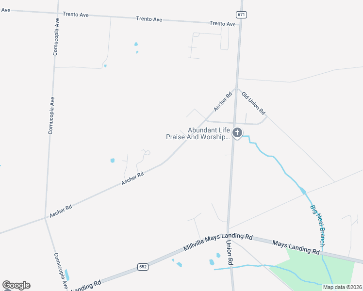 map of restaurants, bars, coffee shops, grocery stores, and more near 5389 Ascher Road in Vineland