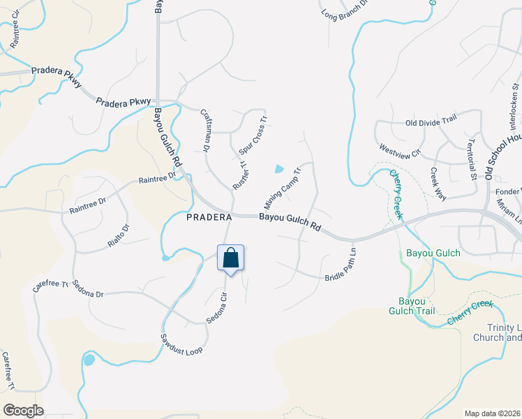 map of restaurants, bars, coffee shops, grocery stores, and more near 5127 Mining Camp Tr in Parker