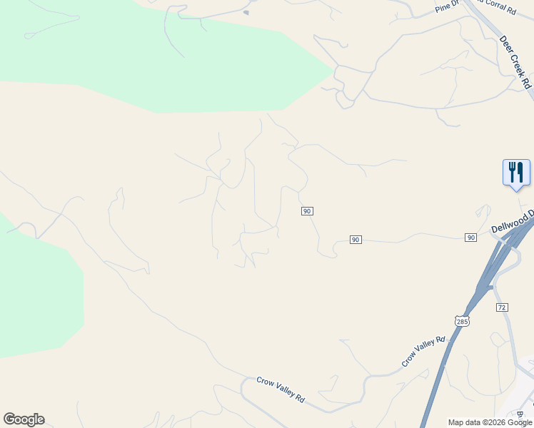 map of restaurants, bars, coffee shops, grocery stores, and more near 38 Deerhaven Drive in Bailey