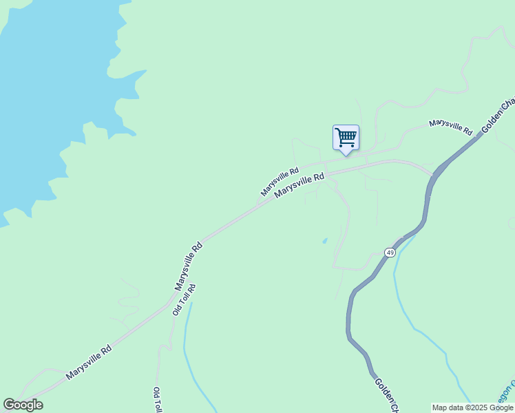 map of restaurants, bars, coffee shops, grocery stores, and more near 14460 Marysville Road in Camptonville