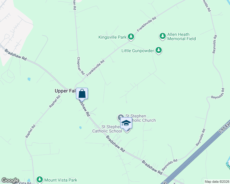 map of restaurants, bars, coffee shops, grocery stores, and more near in Upper Falls