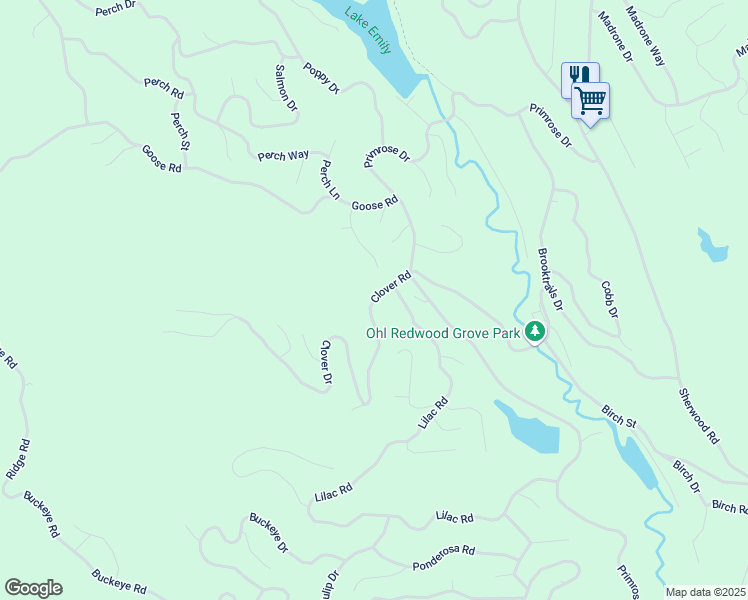 map of restaurants, bars, coffee shops, grocery stores, and more near 1808 Clover Rd in Willits