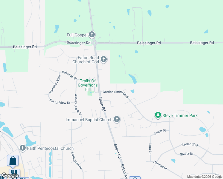map of restaurants, bars, coffee shops, grocery stores, and more near 924 Gordon Smith Boulevard in Hamilton