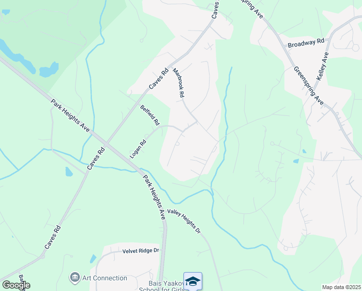 map of restaurants, bars, coffee shops, grocery stores, and more near 2315 Melinda Drive in Owings Mills
