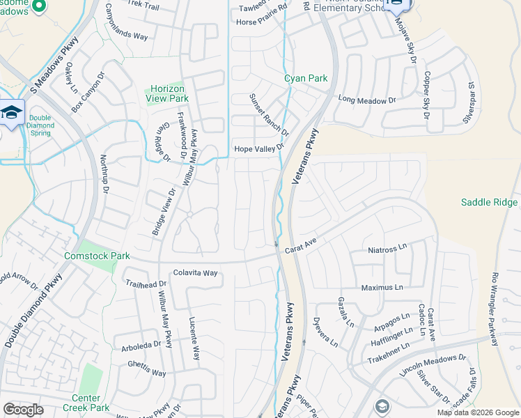 map of restaurants, bars, coffee shops, grocery stores, and more near 9739 Quartette Drive in Reno