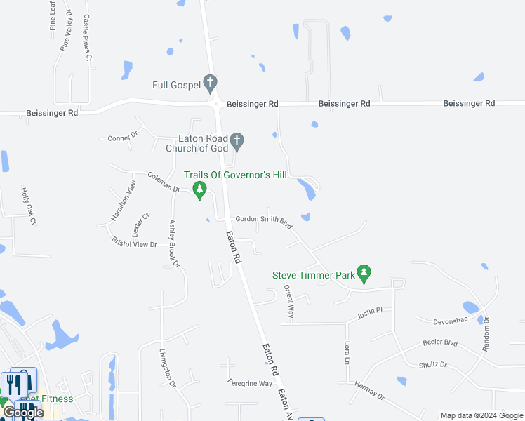 map of restaurants, bars, coffee shops, grocery stores, and more near 924 Gordon Smith Boulevard in Hamilton