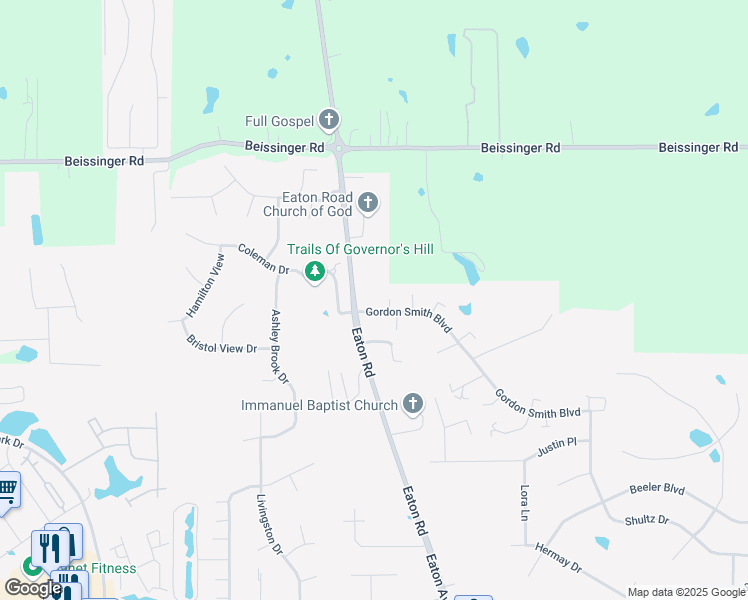 map of restaurants, bars, coffee shops, grocery stores, and more near 996 Gordon Smith Boulevard in Hamilton