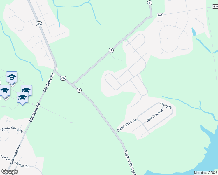 map of restaurants, bars, coffee shops, grocery stores, and more near 67 Cantwell Dr in Middletown