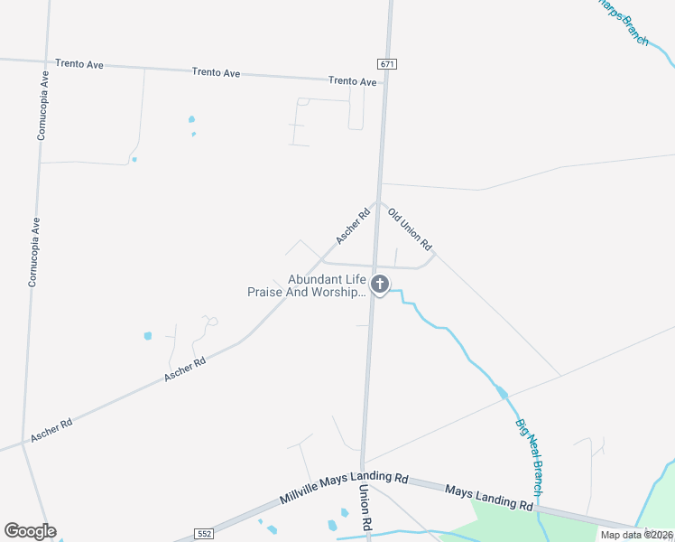 map of restaurants, bars, coffee shops, grocery stores, and more near 5523 Independence Road in Vineland