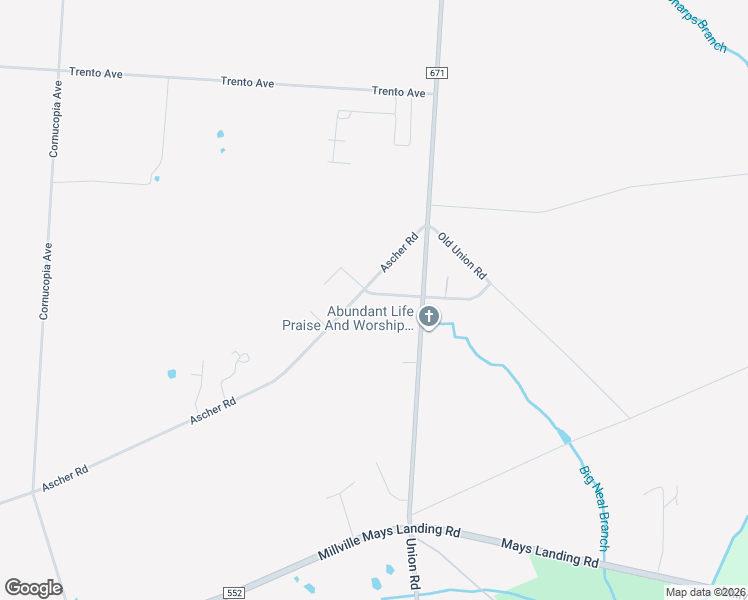 map of restaurants, bars, coffee shops, grocery stores, and more near 5523 Independence Road in Vineland