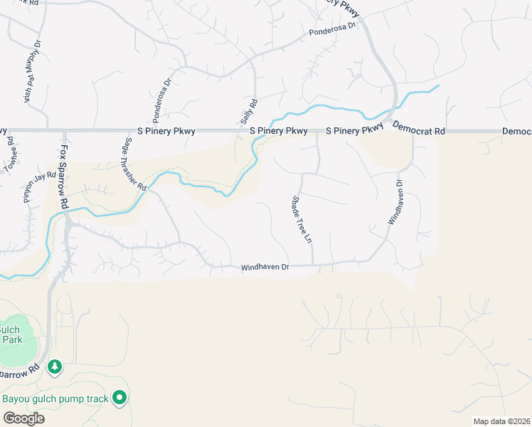 map of restaurants, bars, coffee shops, grocery stores, and more near 5204 Serene View Way in Parker