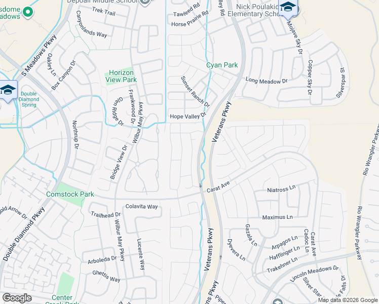 map of restaurants, bars, coffee shops, grocery stores, and more near 9739 Quartette Drive in Reno