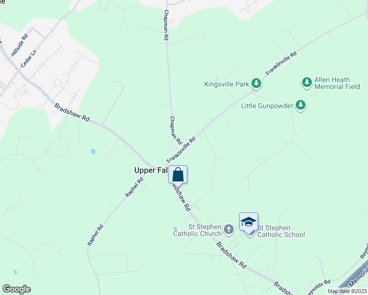 map of restaurants, bars, coffee shops, grocery stores, and more near 7716 Chapman Road in Kingsville