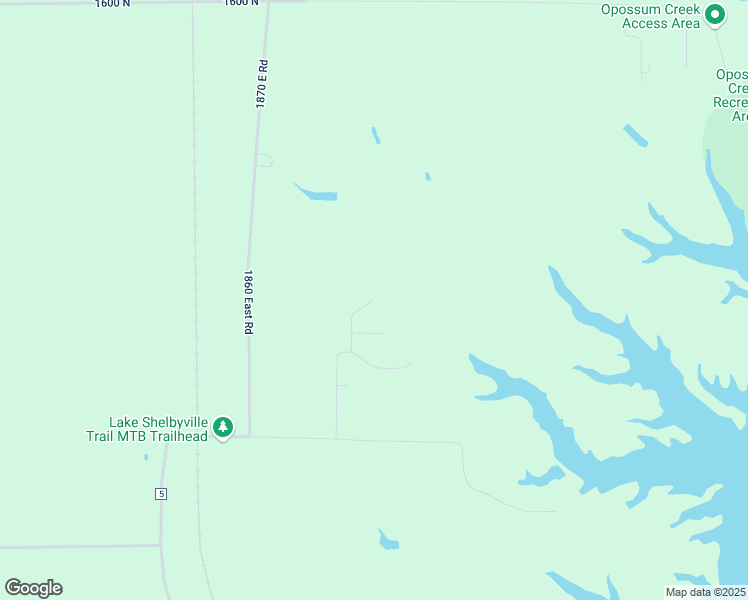 map of restaurants, bars, coffee shops, grocery stores, and more near 1535 1900 East Road in Shelbyville