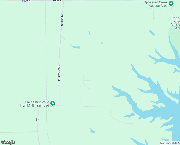 map of restaurants, bars, coffee shops, grocery stores, and more near 1535 1900 East Road in Shelbyville