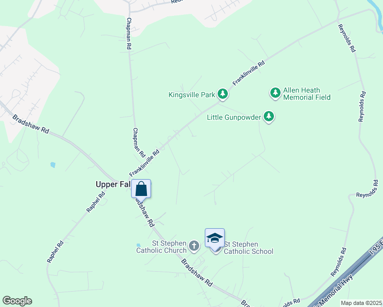 map of restaurants, bars, coffee shops, grocery stores, and more near in Upper Falls