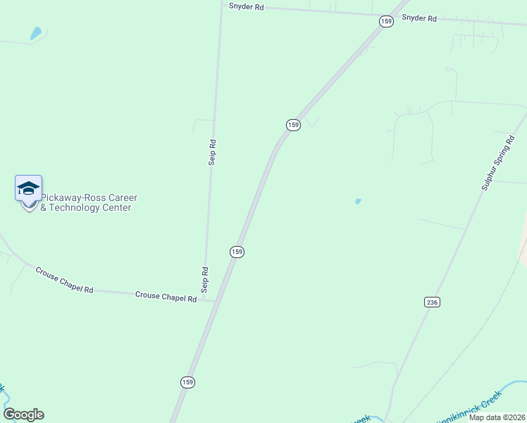 map of restaurants, bars, coffee shops, grocery stores, and more near 7382-7890 Ohio 159 in Chillicothe