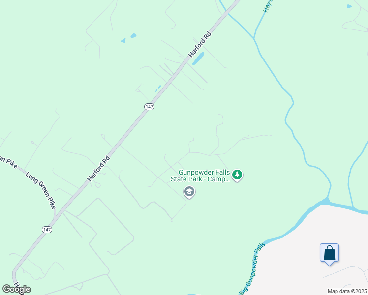 map of restaurants, bars, coffee shops, grocery stores, and more near 11630 Camp Cone Road in Glen Arm