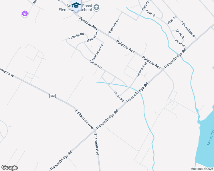 map of restaurants, bars, coffee shops, grocery stores, and more near 2809 Rome Road in Vineland