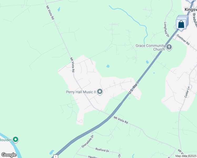 map of restaurants, bars, coffee shops, grocery stores, and more near 8 Elray Road in Kingsville