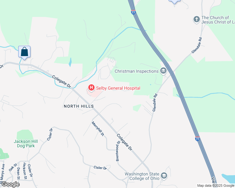 map of restaurants, bars, coffee shops, grocery stores, and more near 107 Wildwood Drive in Marietta