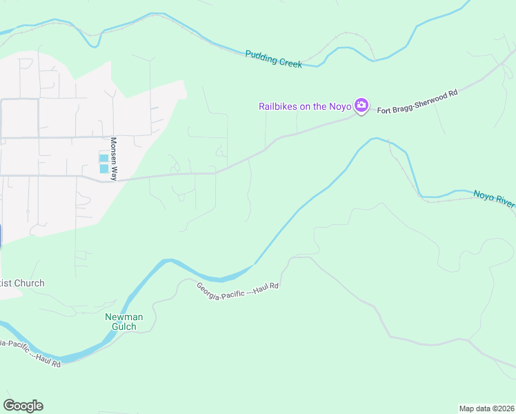 map of restaurants, bars, coffee shops, grocery stores, and more near in Fort Bragg