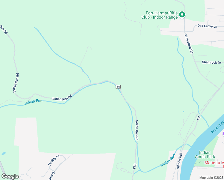 map of restaurants, bars, coffee shops, grocery stores, and more near 2450 Indian Run Road in Marietta