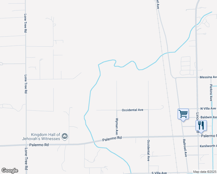 map of restaurants, bars, coffee shops, grocery stores, and more near 7092 Wyman Avenue in Palermo