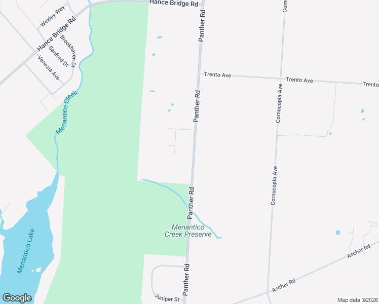 map of restaurants, bars, coffee shops, grocery stores, and more near 2864 Panther Road in Vineland