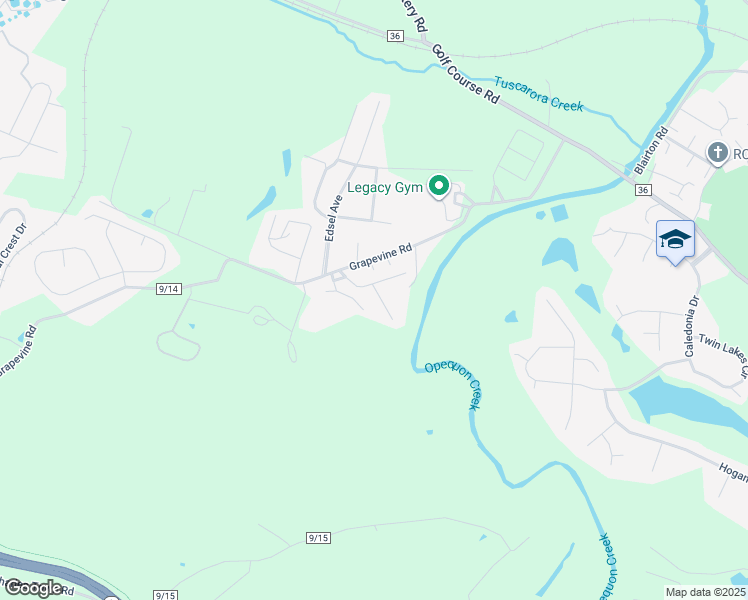 map of restaurants, bars, coffee shops, grocery stores, and more near 38 Memory Lane in Martinsburg