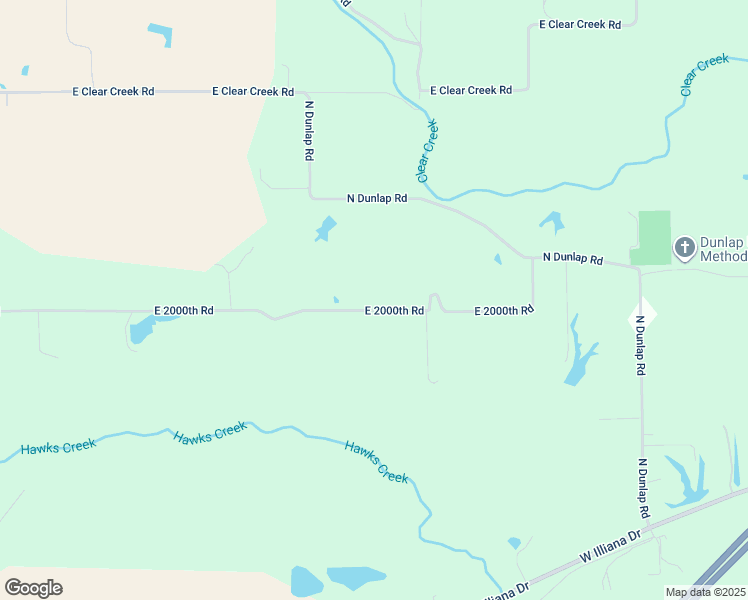 map of restaurants, bars, coffee shops, grocery stores, and more near 24849 East 2000th Road in Dennison